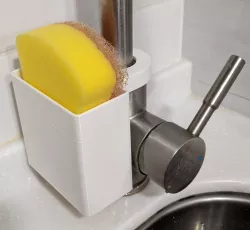 Scrub Sponge Caddy for Kitchen Faucets