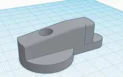 Simple rotating door lock