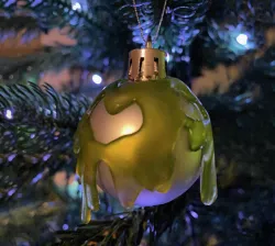 "Slimed" Holiday Ornament