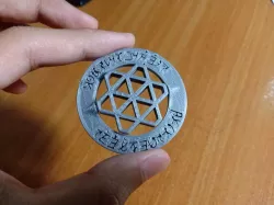 Spinning Snowflake Coin as a New Year Gift