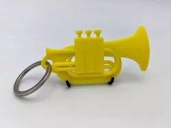 Spring Valve Marching Baritone Keychain