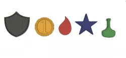 Tabletop basic tokens