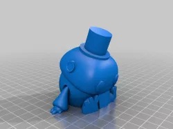 Tiny articulated bot (With Top hat)