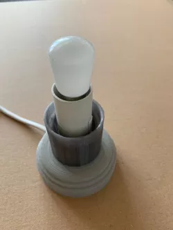 Universal DIY lamp base E14 mains with various adapters for various accent lighting
