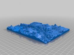 Topographical Map Of Utah 3d Models STLFinder   Utah Topographical Map 1dwmK4kM 200 