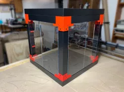 (V2) For BIQU B1 - DIY Enclosure - Remix of Prusa's V2 IKEA Lack Enclosure - with extra doors (opening on 3 sides)