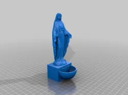 Virgin Mary Holy Water Font