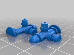 Water hydrant scaled for 28mm & 15mm tabletop wargaming