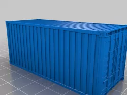 20 foot container in scale H0 (1:87)