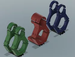 Altair Astro Starwave 70ED Mounting rings with 50mm Guidescope