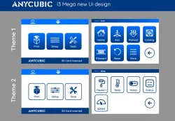 Anycubic i3 Mega new UI design