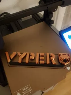Anycubic VYPER Lettering 3D +Logo 