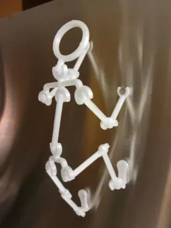 Articulated Posable Stickman (magnetic hands and feet)