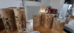 bamboo lanterns