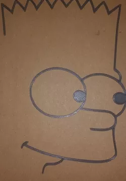 Bart wall art decoration, simpson wall
