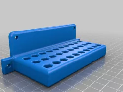 Bit tray for wall mount