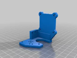 Bracket of Haldis Red Lizard Dual Gear Extruder for Hydra Fan Duct & Tool Change System