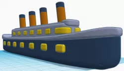 Cartoonish Titanic