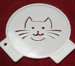 Coffee Stencil - kitty