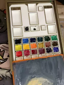 Diablo 2 Inventory Screen Watercolor Pallet