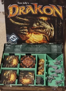 Drakon 3rd edition board game insert and organizer