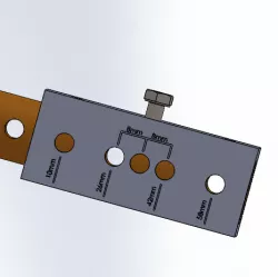 Drilling template round bar