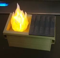 Dumpster Fire - with Battery tray
