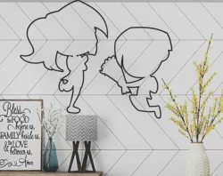 Flower love valentine 2D WallArt