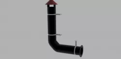 Fume hood for the barbecue corner / fireplace fume hood
