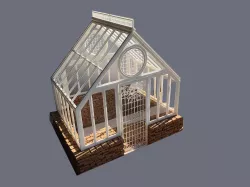 GLASS HOUSE 1/12 Scale for Dollhouses