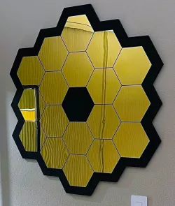 JWST Satellite 36" Wall-Hanging Homage Mirror 