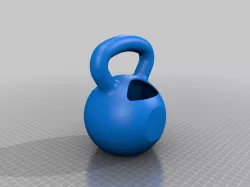 Kettlebell pen holder