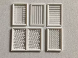 KITCHEN CABINET DOORS 1/12 Scale for Dollhouses