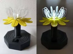 Li-Ion battery powered LED night lamp
