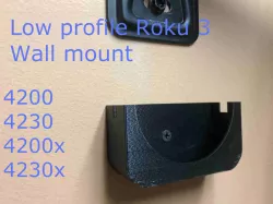 Low Profile Wall Mount for Roku 3 4200, 4230, 4200x, 4230x