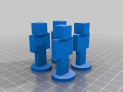 Minecraft board game pawn