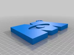 Monsters Inc Logo Keychain