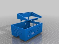 Octoprint Raspberry Pi Case with Screen, vents for 94mm x 64mm screen