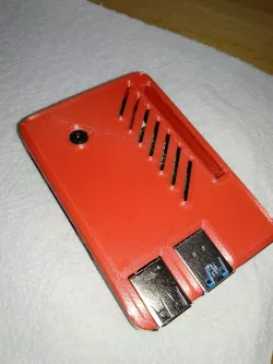 Raspberry Pi 4 case with internal pi cam and pins