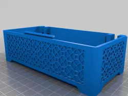 Remix Hinged Box With Geometric Pattern (solid walls)