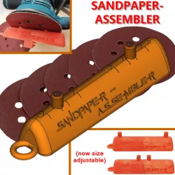 SANDPAPER-ASSEMBLER (size adjustable)