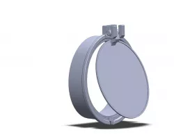 Self-closing window fan cover