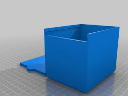Stackable Box with sliding lid 80x100x80
