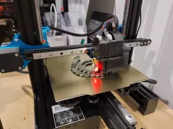 Toolhead E3D V6/BMG/DD/BLTouch for Ender3 Pro/V2 with BLV Linear Rail Mod