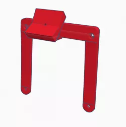 Vesa mount for hue play bar (combined vesa mount components)