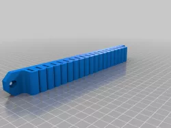 Wall mounted holder for 19 tweezers