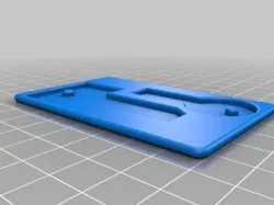 Wallet credit card size two keys holder, adjustable