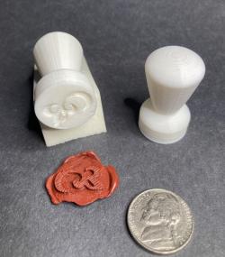 3d printed wax stamp STLFinder