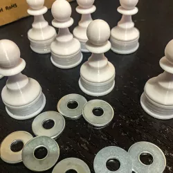 Weight Inserts for OpenSCAD Chess by TimEdwards 