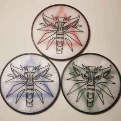 Witcher sign coasters